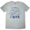 thumbnail image 1 of Disney Unisex T-Shirt Lilo & Stitch Stitch - I Bite (Grey) (Large), 1 of 1
