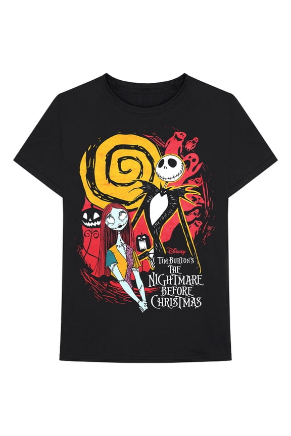 Disney Unisex T-Shirt The Nightmare Before Christmas Ghosts  (X-Large)