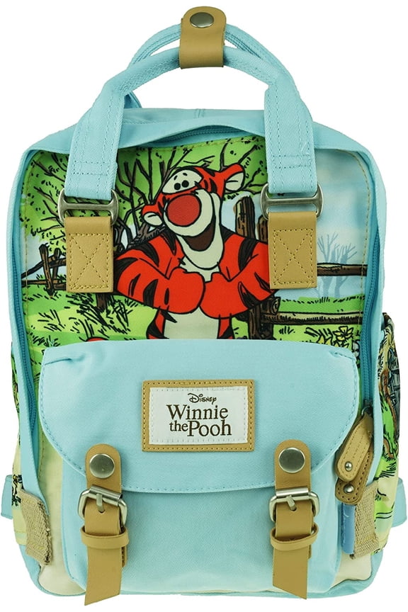 Unisex Tigger Deluxe Lightweight and Water Repellent Crinkle Nylon Backpack, Blue