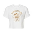 thumbnail image 1 of Disney - Universal Love - Juniors Cropped Cotton Blend T-Shirt, 1 of 5