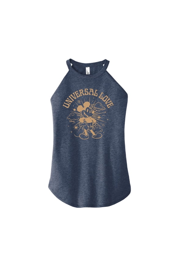 - Universal Love - Juniors High Neck Tank Top