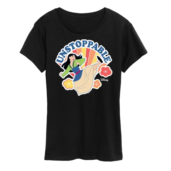 Disney - Unstoppable Mulan - Women's Short Sleeve Graphic T-Shirt