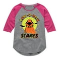 thumbnail image 1 of Disney - Up - Howl-O-Ween Scares - Toddler & Youth Girls Raglan Graphic T-Shirt, 1 of 5