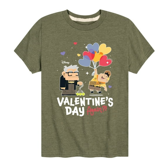 Disney - Up - Valentines Day Again - Boys Youth Short Sleeve Graphic T-Shirt