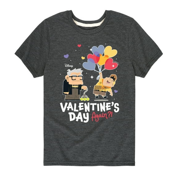 Disney - Up - Valentines Day Again - Boys Youth Short Sleeve Graphic T-Shirt