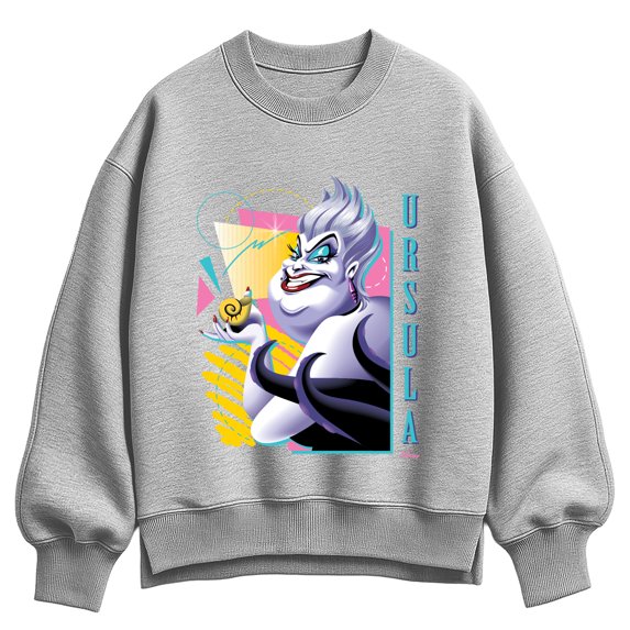Disney - Ursula 80s Women's Oversized Fleece Crew Sweatshirt