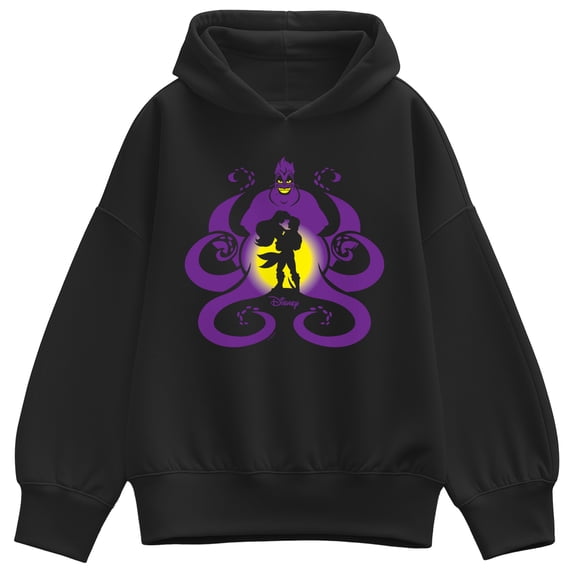 Disney - Ursula Ariel Silhouette - Women's Oversized Fleece Hoodie Sweatshirt