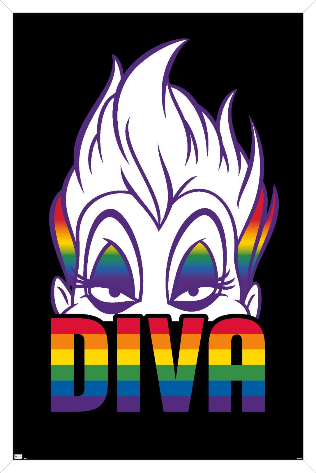 Disney - Ursula - Diva Wall Poster, 14.725" x 22.375" Framed