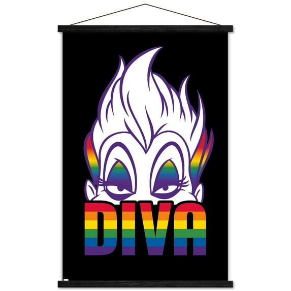 Disney - Ursula - Diva Wall Poster with Magnetic Frame, 22.375" x 34"