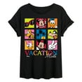 thumbnail image 1 of Disney - Vacation Mode Oversized - Womens Oversized Graphic T-Shirt, 1 of 4