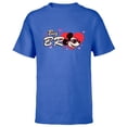 thumbnail image 1 of Disney Valentine's Day Big Bro Gift Family Matching Trip - Short Sleeve T-Shirt for Kids - Customized-Royal, 1 of 5