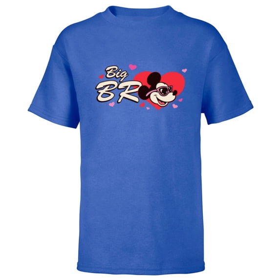 Disney Valentine's Day Big Bro Gift Family Matching Trip - Short Sleeve T-Shirt for Kids - Customized-Royal