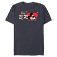 thumbnail image 1 of Disney Valentine's Day Big Bro Gift Family Matching Trip Standard T-Shirt- Short Sleeve Blended T-Shirt for Adults - Customized-Navy Heather, 1 of 5