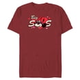 thumbnail image 1 of Disney Valentine's Day Big Sis Gift Family Matching Trip - Short Sleeve Blended T-Shirt for Adults - Customized-Cardinal Red, 1 of 5