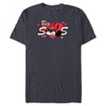 thumbnail image 1 of Disney Valentine's Day Big Sis Gift Family Matching Trip - Short Sleeve Blended T-Shirt for Adults - Customized-Navy Heather, 1 of 5