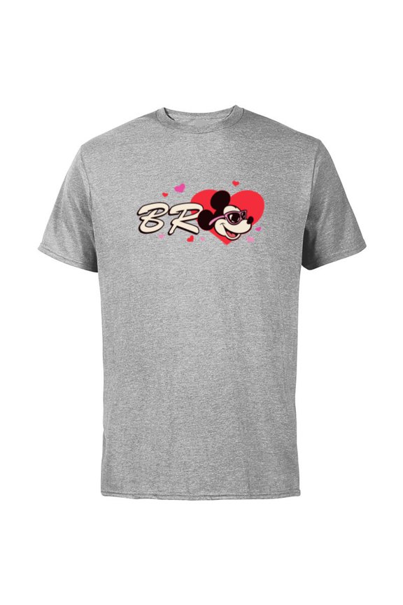 Valentine's Day Bro Brother Gift Family Matching Trip - Short Sleeve Cotton T-Shirt for Adults - Customized-Athletic Heather