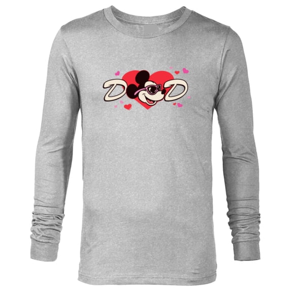 Disney Valentine's Day Dad Gift Family Matching Trip - Long Sleeve T-Shirt for Men - Customized-Athletic Heather