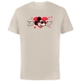 thumbnail image 1 of Disney Valentine's Day Dad Gift Family Matching Trip - Short Sleeve Cotton T-Shirt for Adults - Customized-Natural, 1 of 5