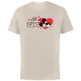 thumbnail image 1 of Disney Valentine's Day Lil Bro Gift Family Matching Trip - Short Sleeve Cotton T-Shirt for Adults - Customized-Natural, 1 of 5