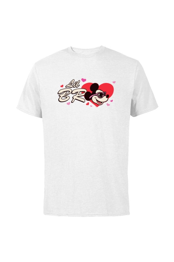 Valentine's Day Lil Bro Gift Family Matching Trip - Short Sleeve Cotton T-Shirt for Adults - Customized-White