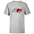 thumbnail image 1 of Disney Valentine's Day Lil Bro Gift Family Matching Trip - Short Sleeve T-Shirt for Kids - Customized-Athletic Heather, 1 of 5