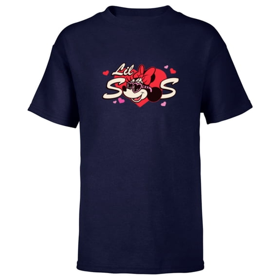 Disney Valentine's Day Lil Sis Gift Family Matching Trip - Short Sleeve ...