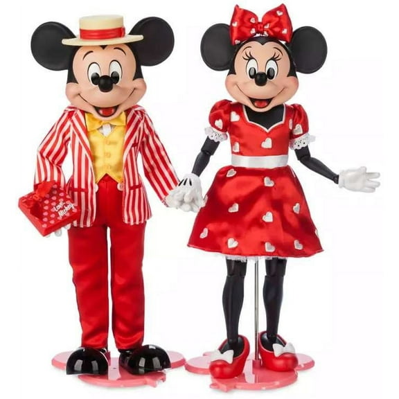Disney Valentine's Day Limited Edition Mickey & Minnie Mouse Doll Set