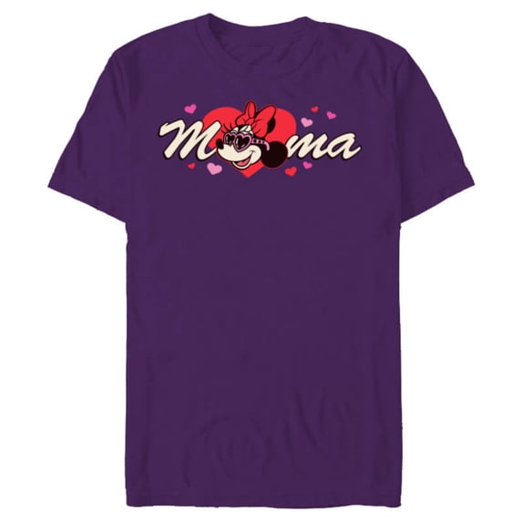 Disney Valentine's Day Mama Gift Family Matching Trip - Short Sleeve Blended T-Shirt for Adults - Customized-Purple
