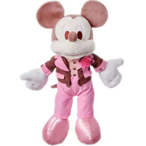 Disney Valentine's Day Mickey Pink Tuxedo Plush New with Tag