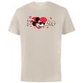 thumbnail image 1 of Disney Valentine's Day Papa Gift Family Matching Trip - Short Sleeve Cotton T-Shirt for Adults - Customized-Natural, 1 of 5