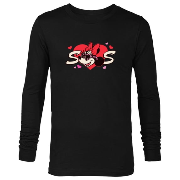 Disney Valentine's Day Sis Sister Gift Family Matching Trip - Long Sleeve T-Shirt for Men - Customized-Black