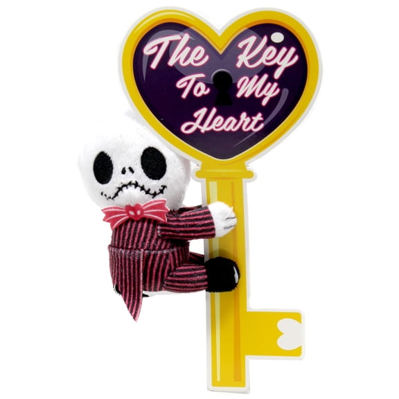 Disney Valentine's The Key to My Heart Jack Skellington Mini Gripper Plush