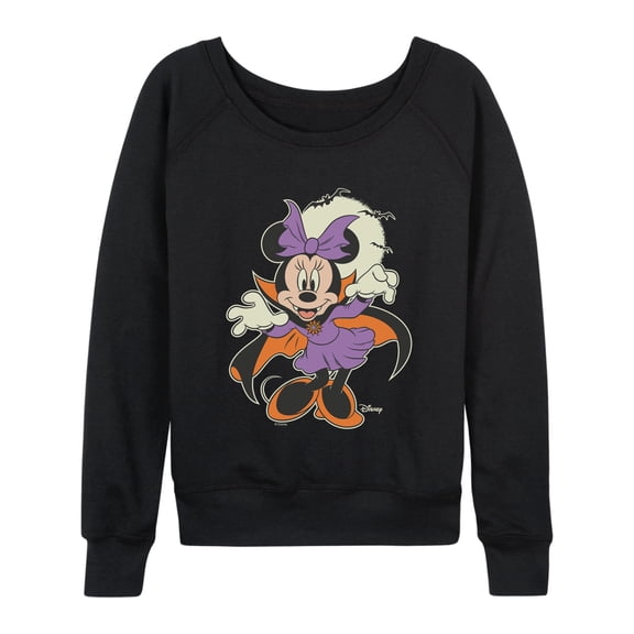 Disney - Vampire Minnie - Women's French Terry Long Sleeve Pullover