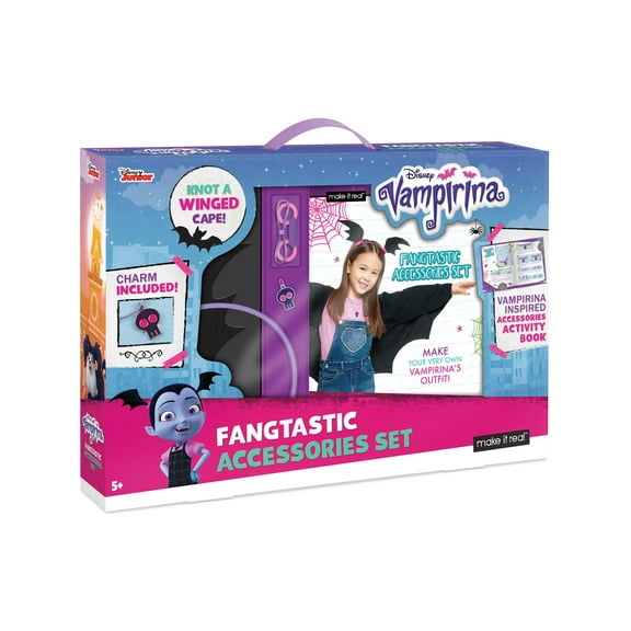 Disney Vampirina Fangtastic Fashion Accessories Set, DIY Craft Costume Making Kit for Kids