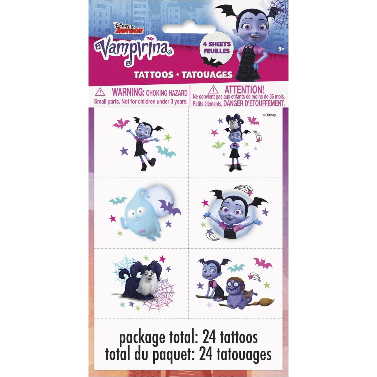Disney Vampirina Tattoos (1 Package)