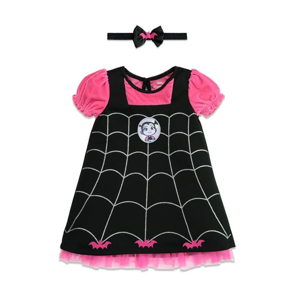 Disney Vampirina Toddler Girls Dress and Headband Infant to Toddler