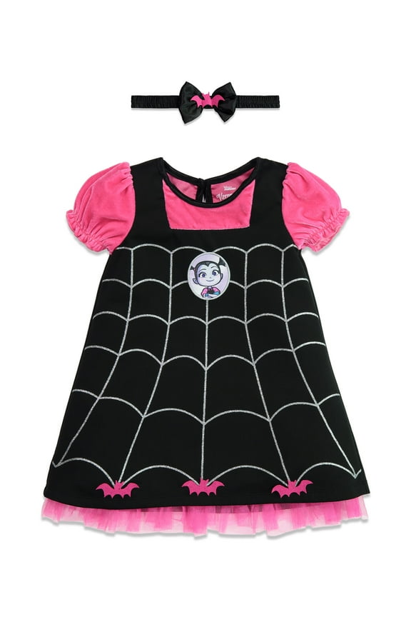 Disney Vampirina Toddler Girls Dress and Headband Infant to Toddler