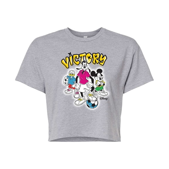 Disney - Victory  - Juniors Cropped Cotton Blend T-Shirt