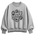 thumbnail image 1 of Disney - Villain Frames - Women's Oversized Fleece Crew Sweatshirt, 1 of 2