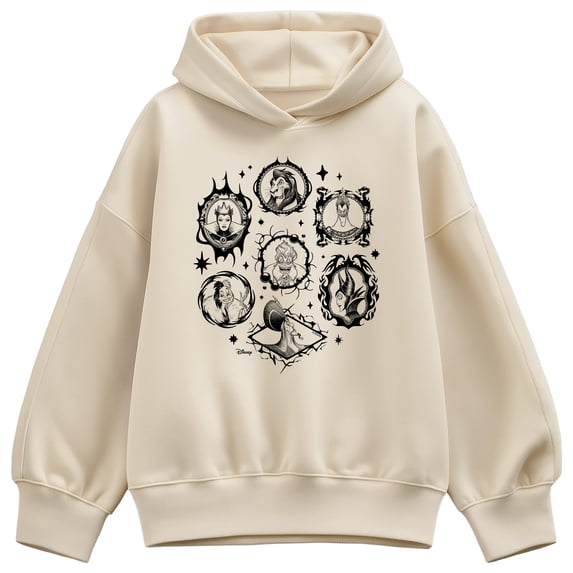 Disney - Villain Frames Oversized Fleece Hoodie Sweatshirt