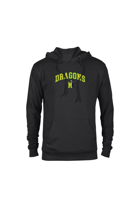 Villain Maleficent Dragons “M” Collegiate Sports Team- Pullover Hoodie for Adults - Customized-Black