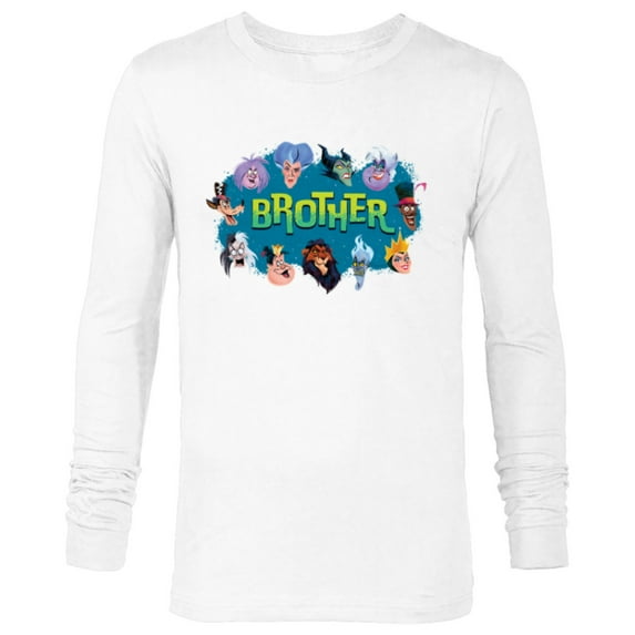 Disney Villain Squad Family Trip Vacation Reunion Brother - Long Sleeve T-Shirt for Men - Customized-White
