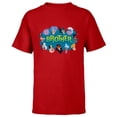 thumbnail image 1 of Disney Villain Squad Family Trip Vacation Reunion Brother - Short Sleeve T-Shirt for Kids - Customized-Red, 1 of 5