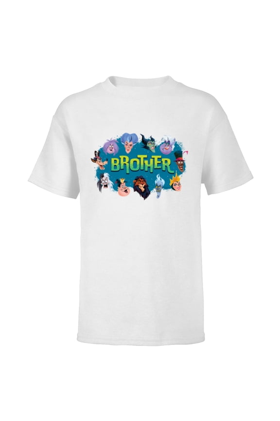 Villain Squad Family Trip Vacation Reunion Brother - Short Sleeve T-Shirt for Kids - Customized-White