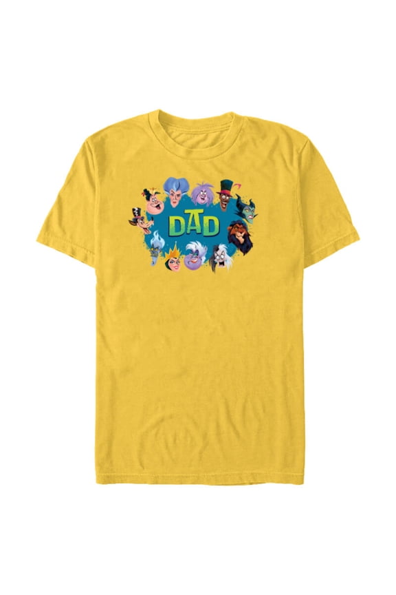 Villain Squad Family Trip Vacation Reunion Dad - Short Sleeve Blended T-Shirt for Adults - Customized-Yellow