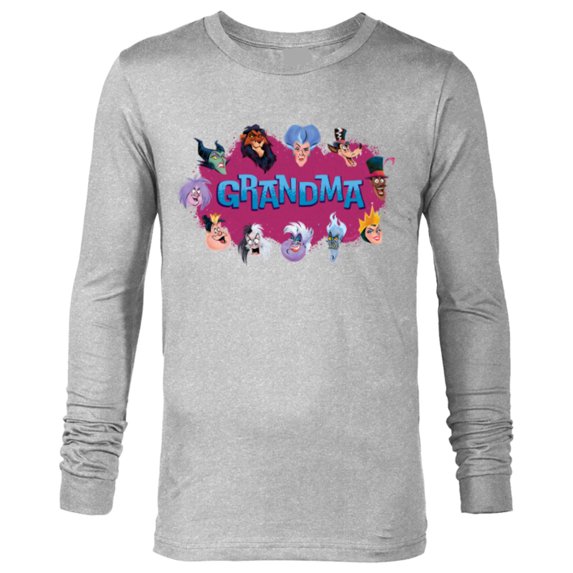 Disney Villain Squad Family Trip Vacation Reunion Grandma - Long Sleeve T-Shirt for Men - Customized-Athletic Heather