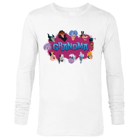 Disney Villain Squad Family Trip Vacation Reunion Grandma - Long Sleeve T-Shirt for Men - Customized-White