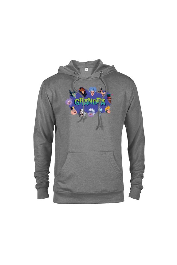 Villain Squad Family Trip Vacation Reunion Grandpa - Pullover Hoodie for Adults - Customized-Athletic Heather