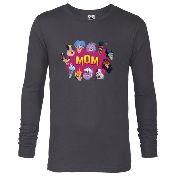Disney Villain Squad Family Trip Vacation Reunion Mom - Long Sleeve T-Shirt for Men - Customized-Charcoal Heather
