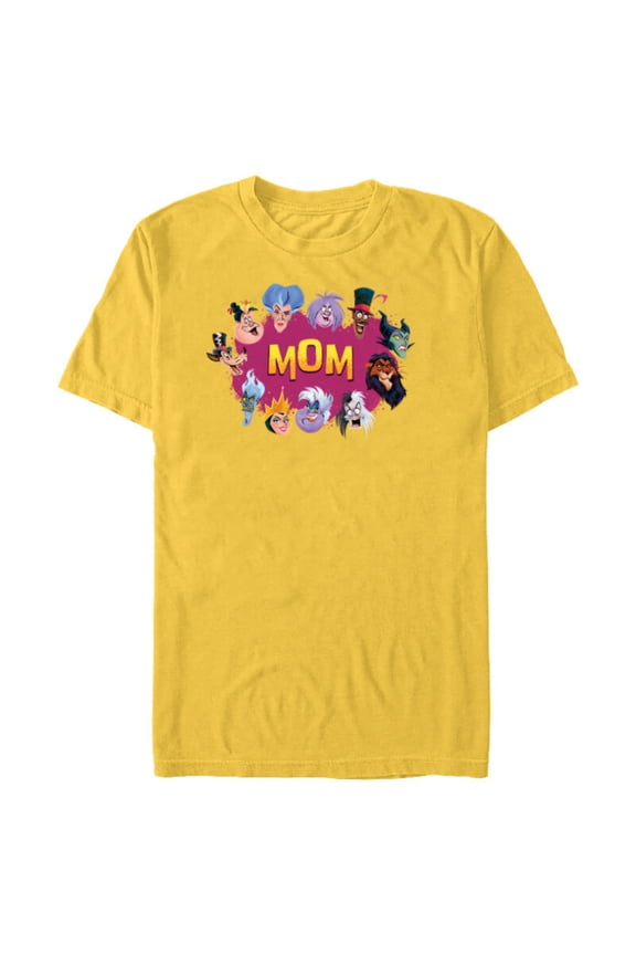 Villain Squad Family Trip Vacation Reunion Mom - Short Sleeve Blended T-Shirt for Adults - Customized-Yellow